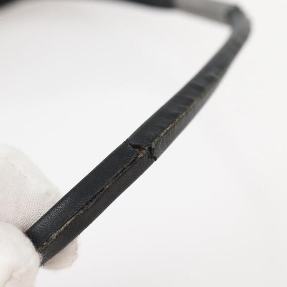 GUCCI Shoulder Bag Leather Black Silver 001 001 - Picture 8 of 13